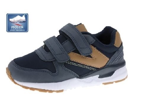 Beppi Sapatilha Desportiva Azul/Dourado c/Velcro