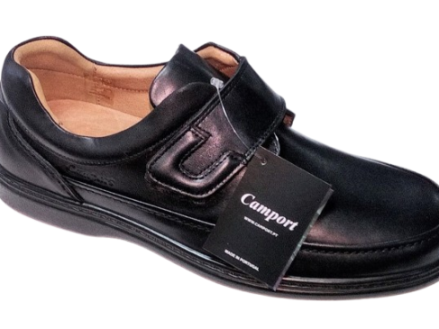 Sapato em Pele c/ Velcro Camport