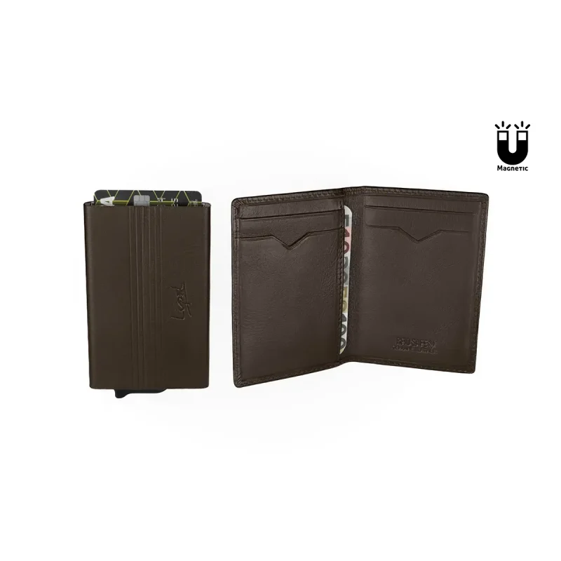 Porta-Cartões Metálico e Carteira em Pele Anti-RFID - Image 3
