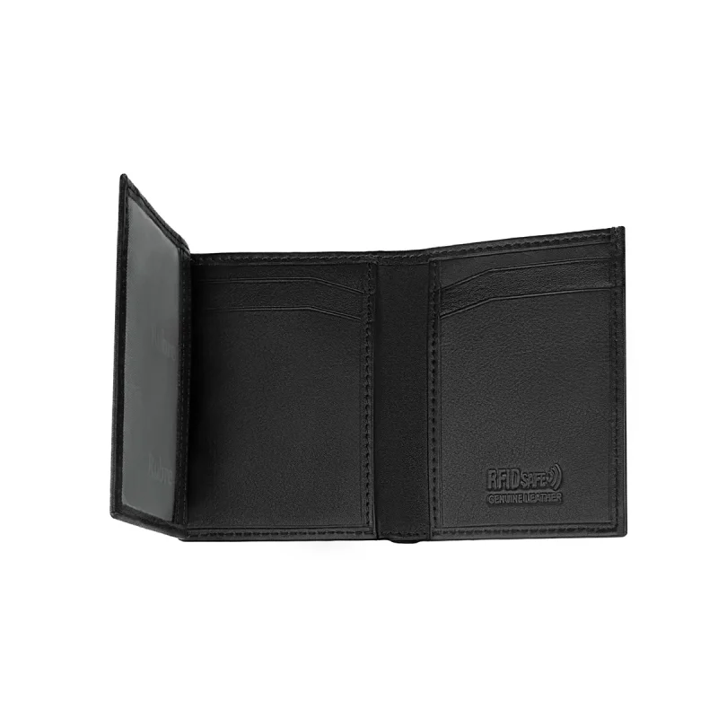 Carteira em Pele com Porta-moedas Secreto e Anti-RFID - Image 3