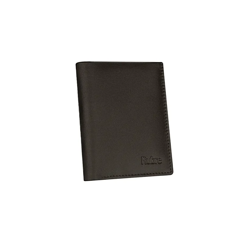 Carteira em Pele com Porta-Moedas Secreto e Anti-RFID