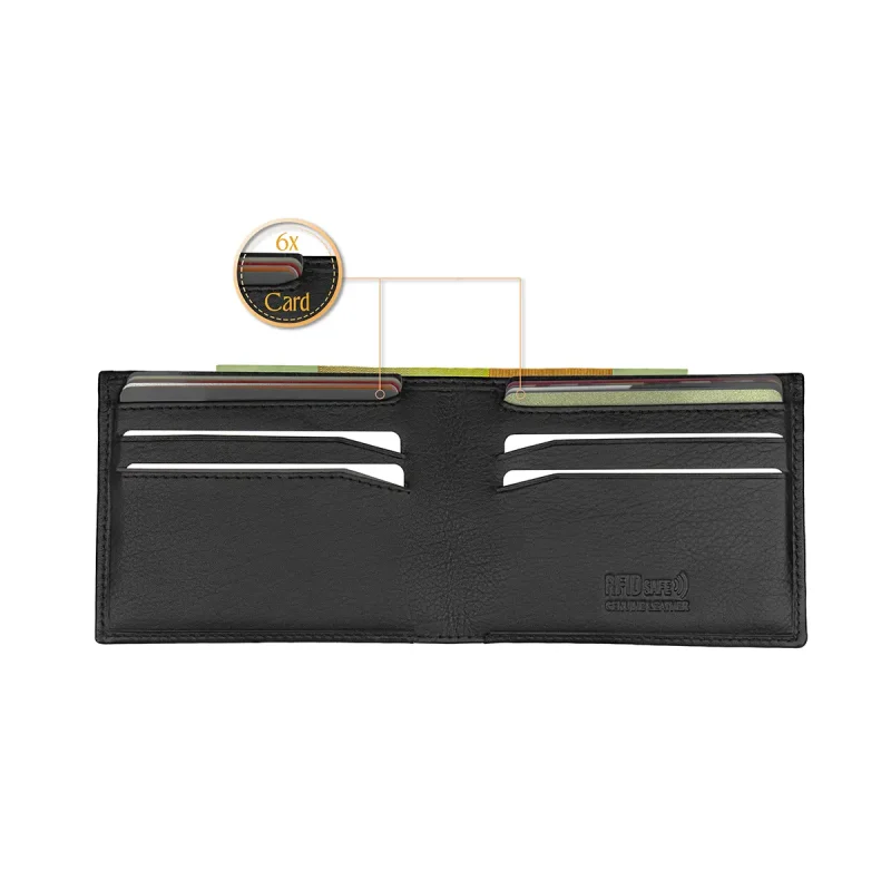 Carteira em Pele com Porta-Moedas Secreto e Anti-RFID - Image 5
