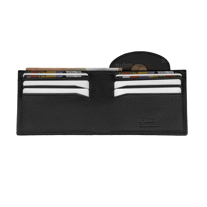 Carteira em Pele com Porta-Moedas Secreto e Anti-RFID - Image 3